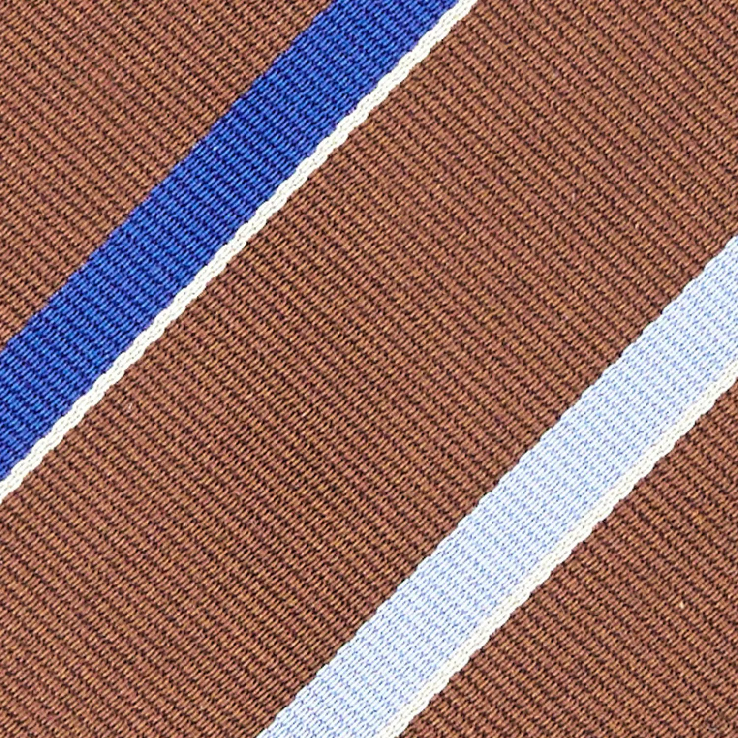 Dark Brown Sartorial Striped Silk Tie>E.Marinella Hot