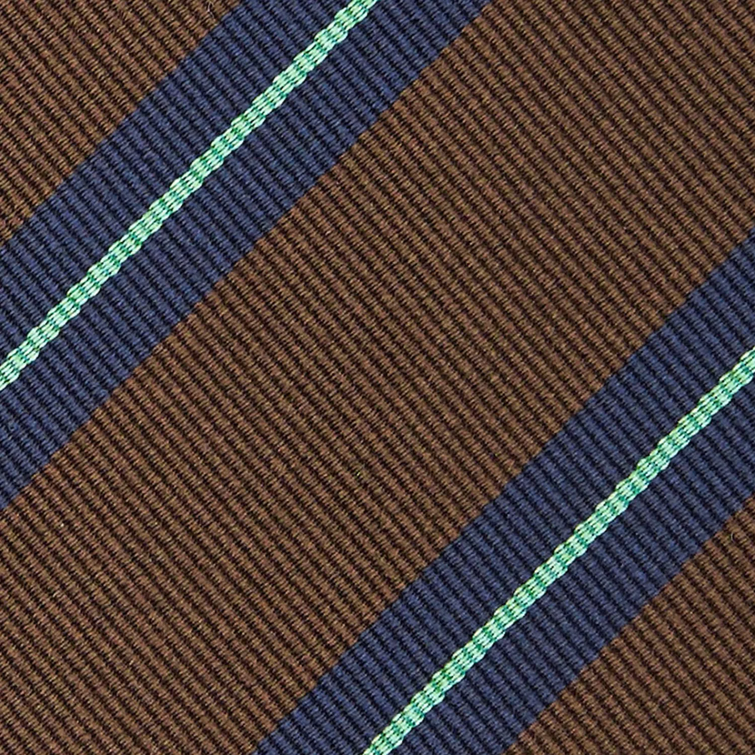 Dark Brown Sartorial Striped Silk Tie>E.Marinella Cheap