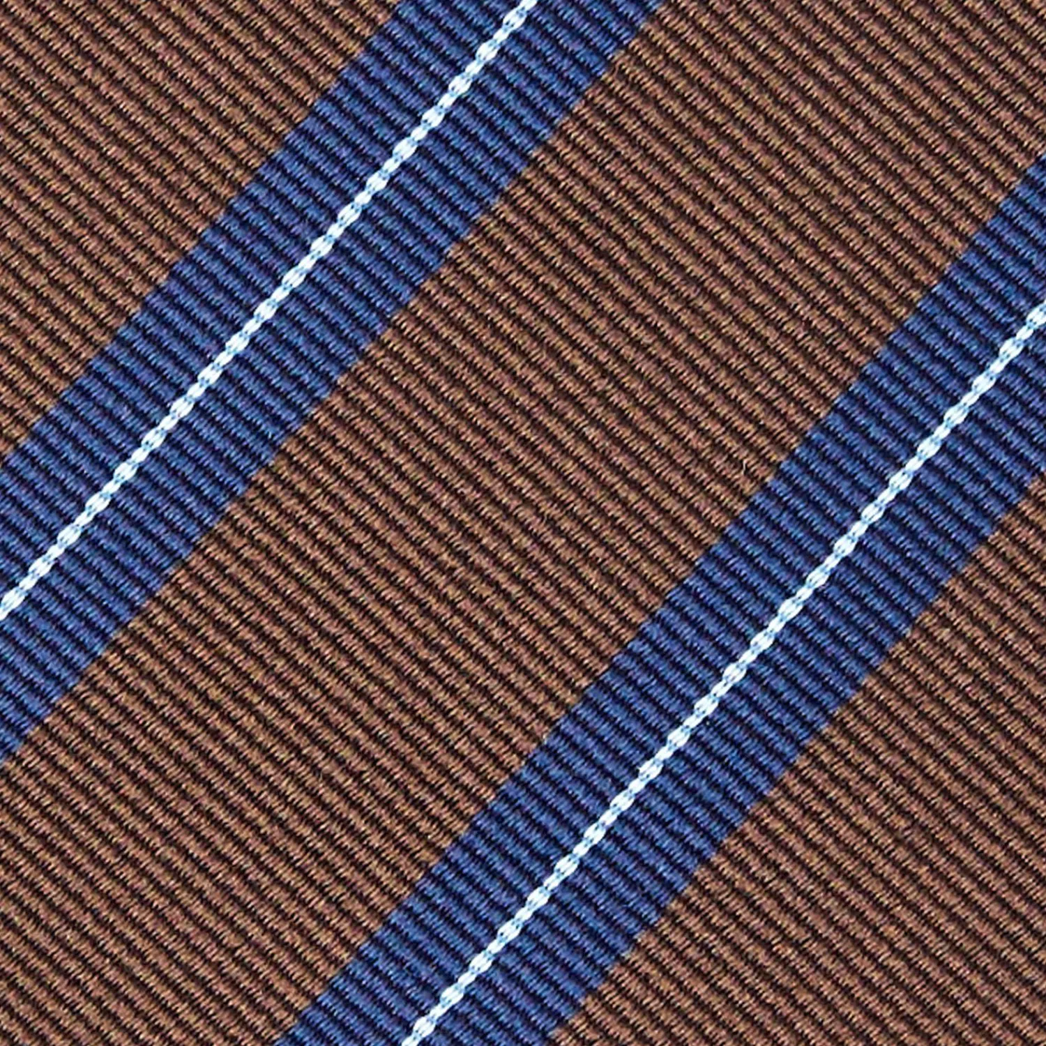 Dark Brown Sartorial Striped Tie>E.Marinella Best