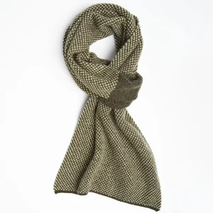 Dark Green And Beige Cashmere Neck Warmer>E.Marinella Cheap