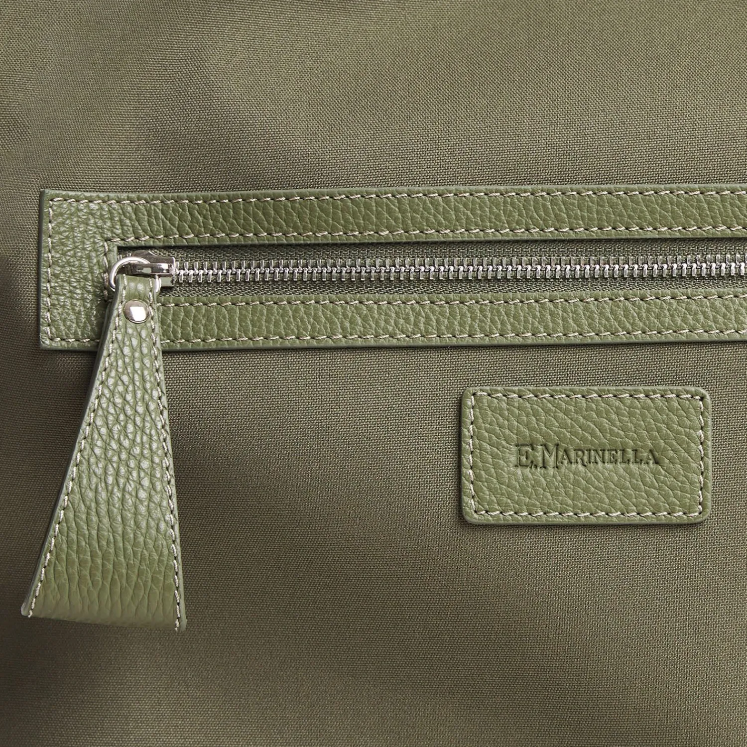 Dark Green Gian Beach Bag>E.Marinella Cheap
