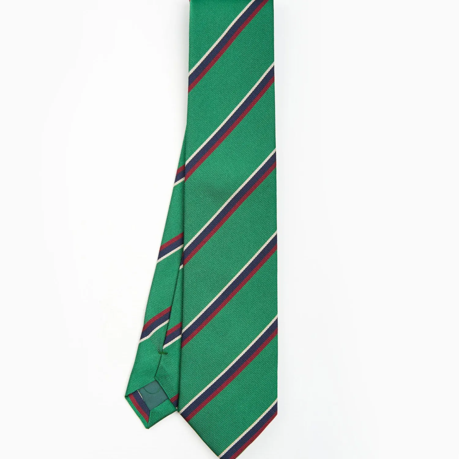 Dark Green Sartorial Striped Tie>E.Marinella Best