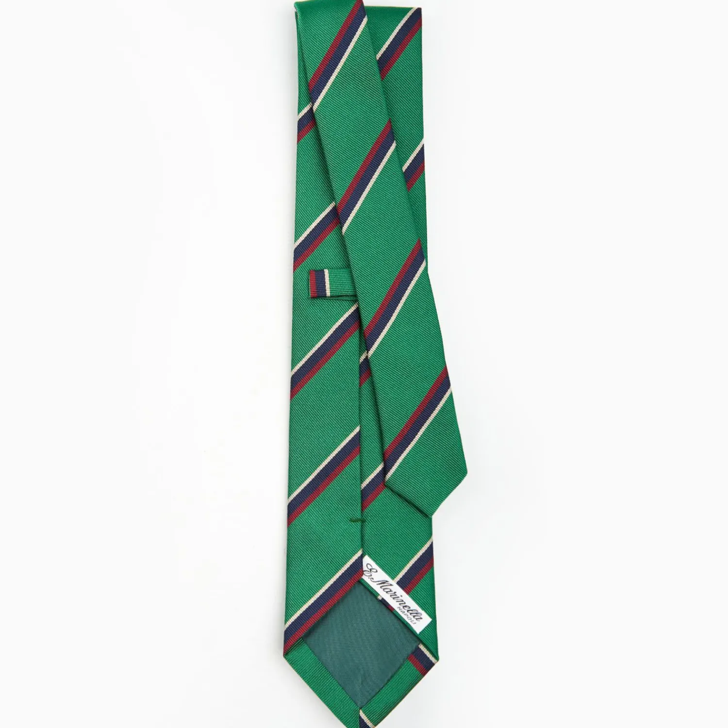 Dark Green Sartorial Striped Tie>E.Marinella Best