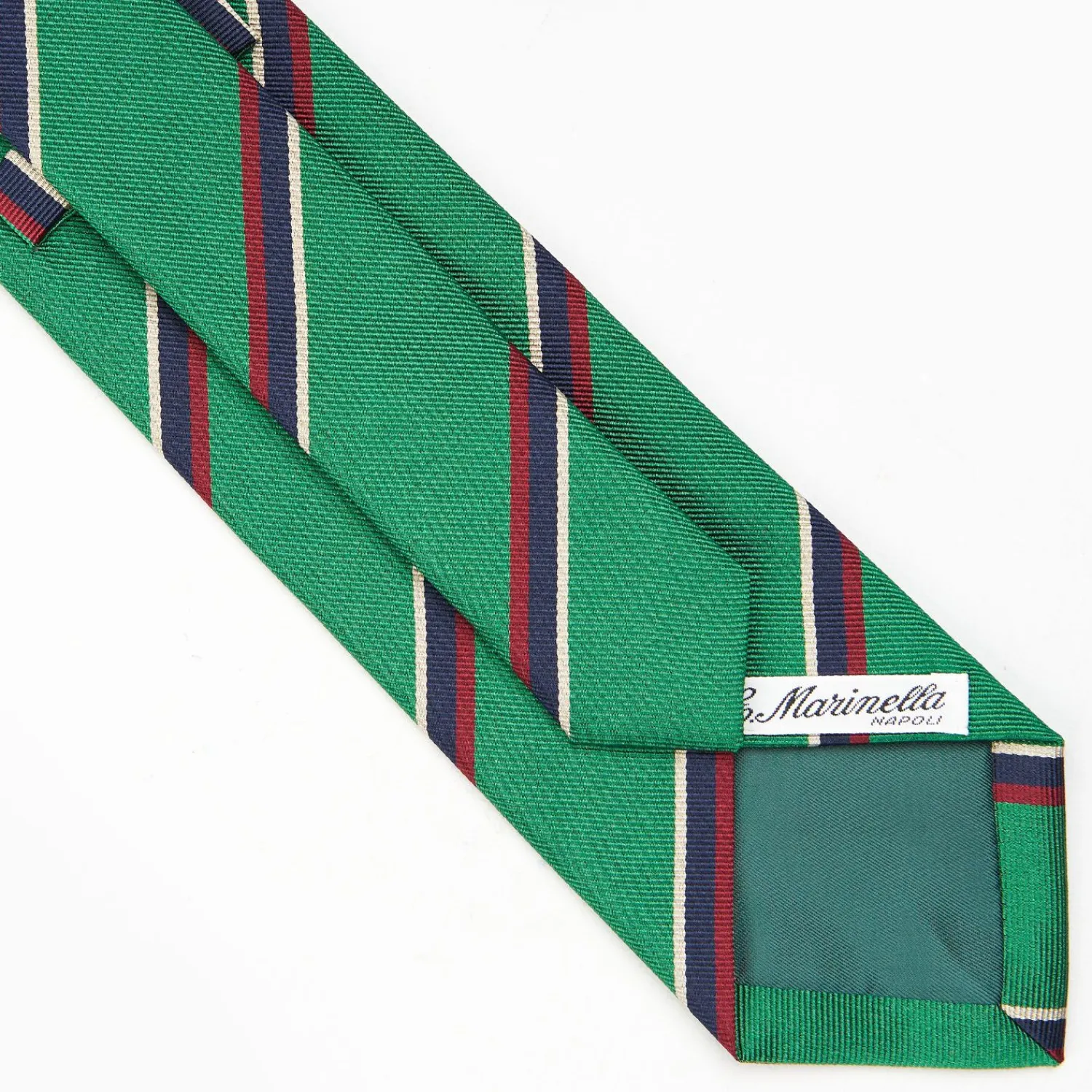 Dark Green Sartorial Striped Tie>E.Marinella Best