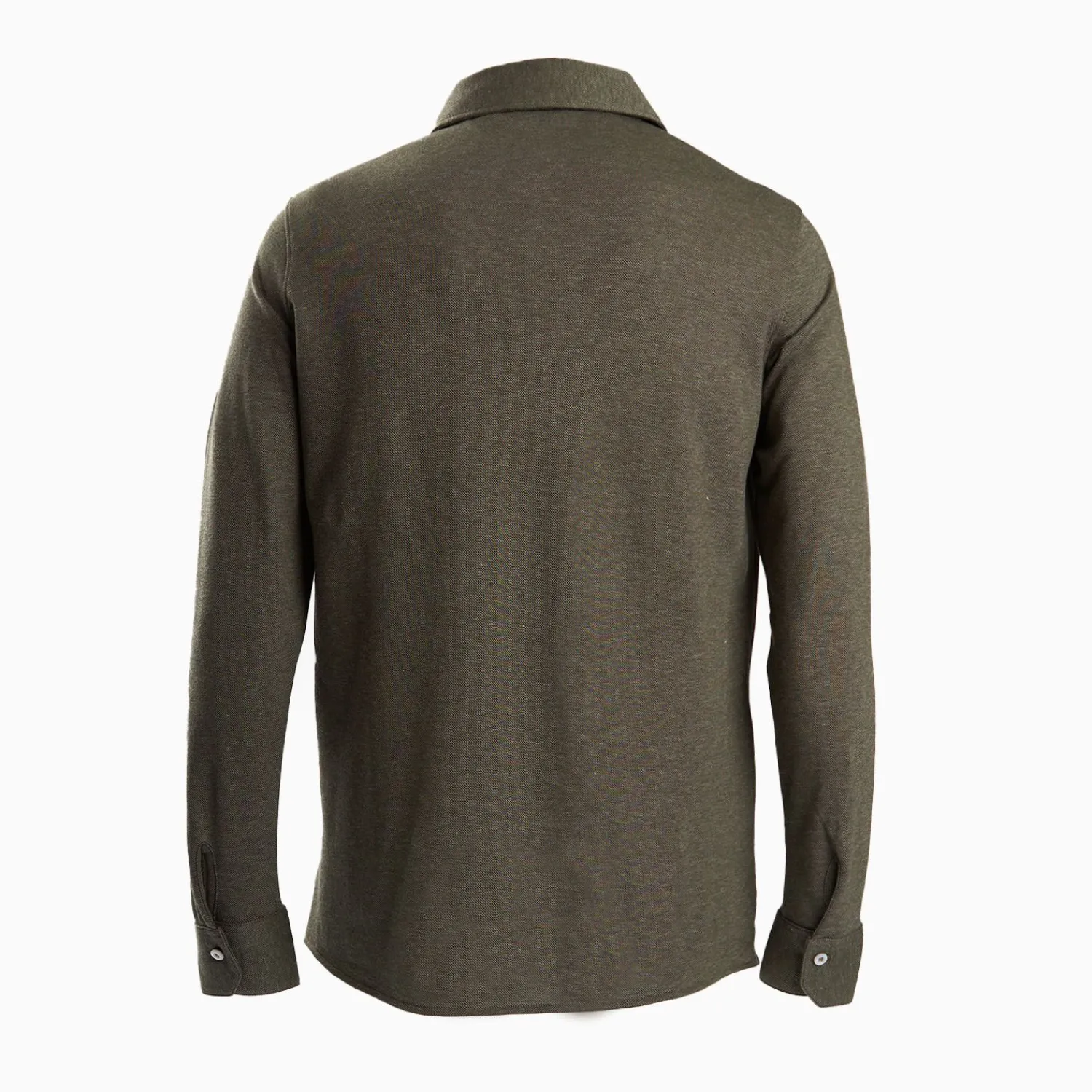 Dark Green Shirt In Cotton And Cashmere>E.Marinella Discount