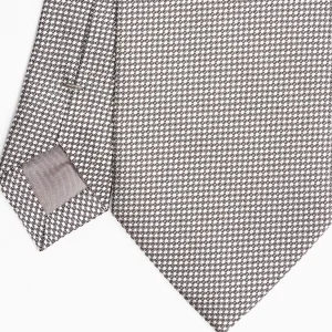 Dark Grey Ceremonial Jacquard Silk Tie>E.Marinella Shop