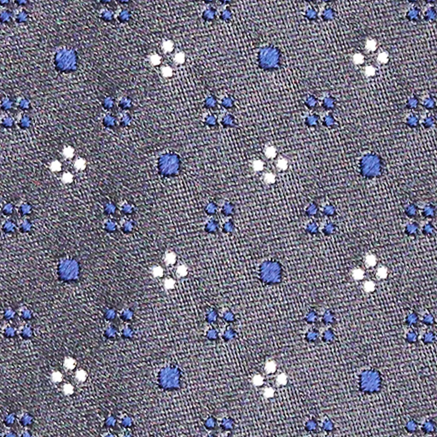 Dark Grey Cerimonial Silk Satin Tie Small Geometric Pattern>E.Marinella Clearance