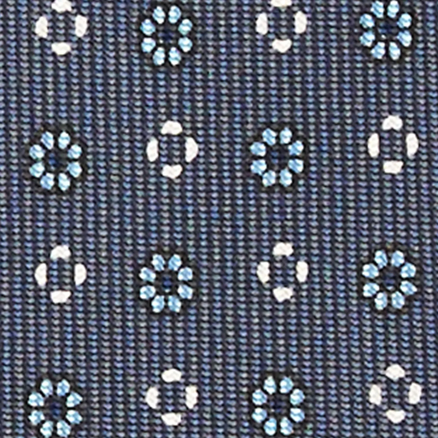 Dark Grey Extra Long Sartorial Silk Tie - Small Flower Pattern>E.Marinella Cheap