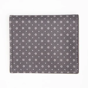 Dark Grey Small Wallet In Silk And Leather>E.Marinella New