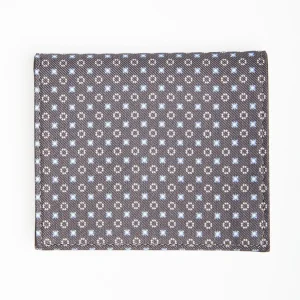 Dark Grey Small Wallet In Silk And Leather>E.Marinella Best Sale
