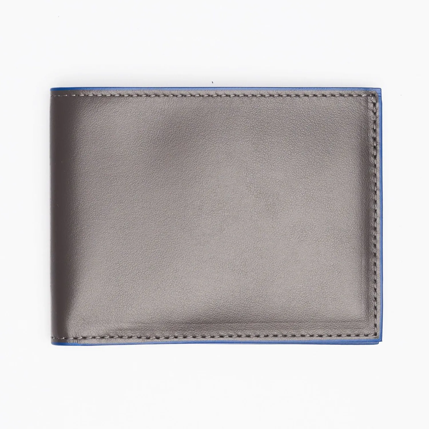 Dark Grey Smooth Leather Horizontal Wallet>E.Marinella Best Sale