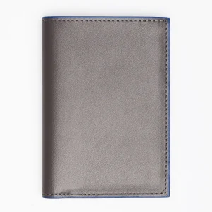 Dark Grey Smooth Leather Vertical Wallet>E.Marinella Hot