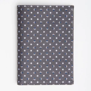 Dark Grey Vertical Wallet In Silk And Leather>E.Marinella Flash Sale
