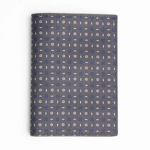 Dark Grey Vertical Wallet In Silk And Leather>E.Marinella Outlet