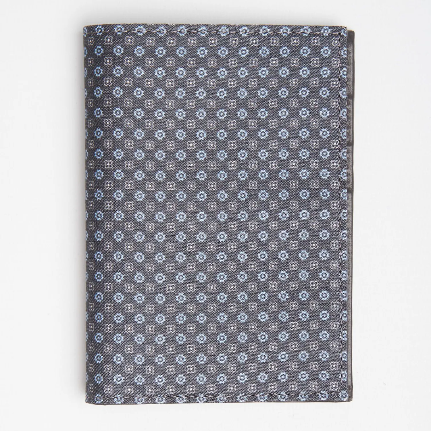 Dark Grey Vertical Wallet In Silk And Leather>E.Marinella Hot