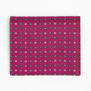 Fuchsia Small Wallet In Silk And Leather>E.Marinella Cheap