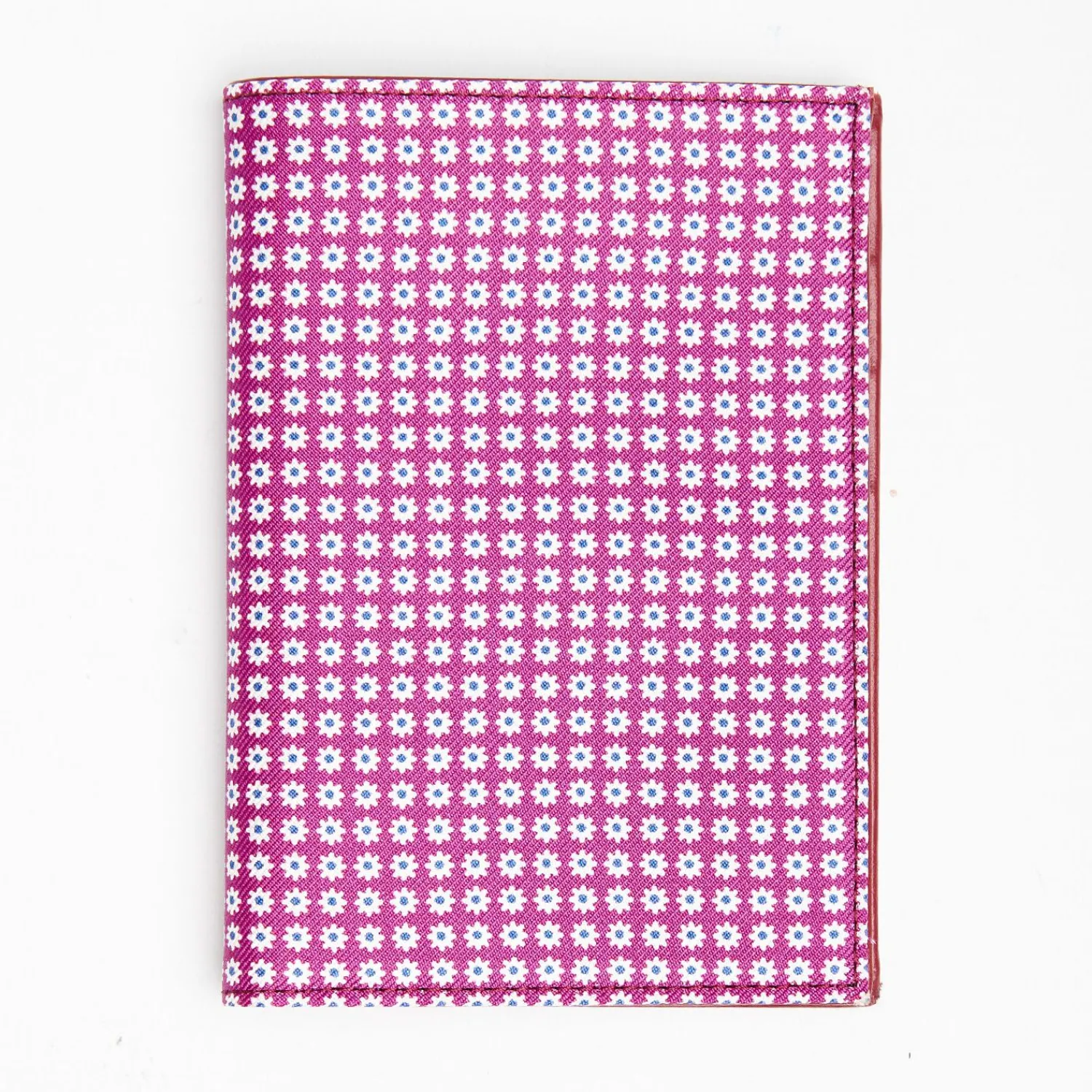 Fuchsia Vertical Wallet In Silk And Leather>E.Marinella Shop