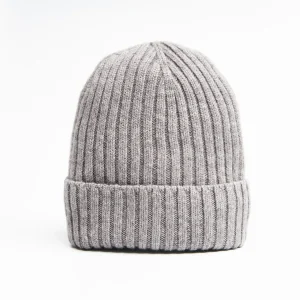 Gray Cashmere Ribbed Beanie>E.Marinella Best