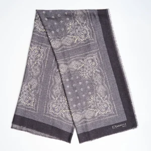 Gray Wool And Silk Stole 135>E.Marinella Discount