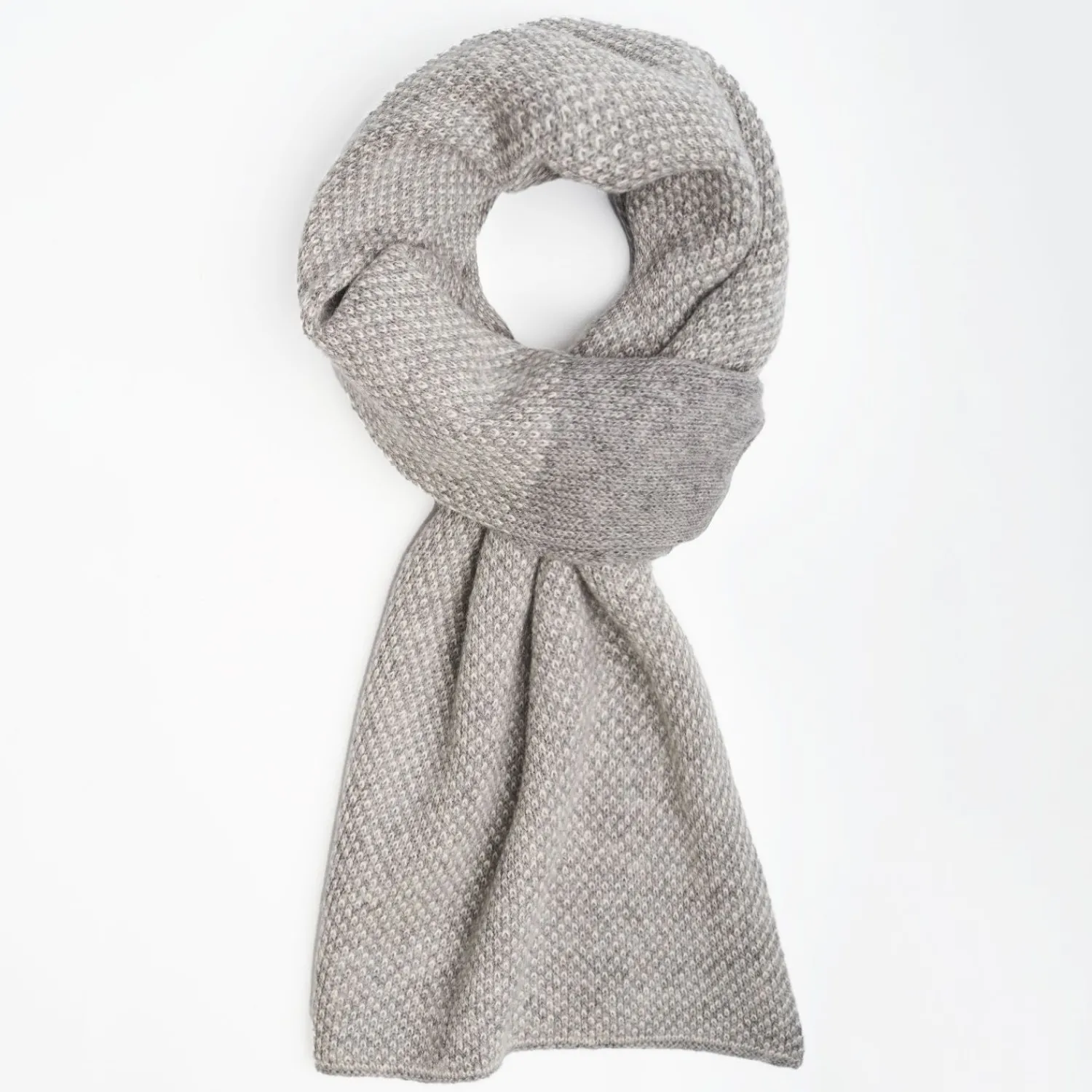 Grey Cashmere Neck Warmer>E.Marinella New