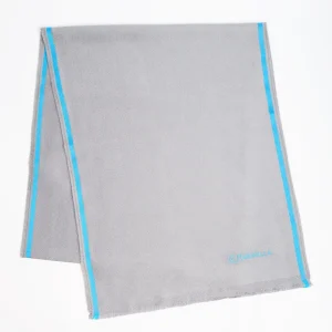 Grey Solid Colour Scarf With Contrasting Edge>E.Marinella Shop