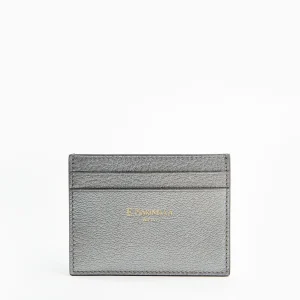 Lead Grey Small Credit Card Holder In Soft Leather>E.Marinella Cheap