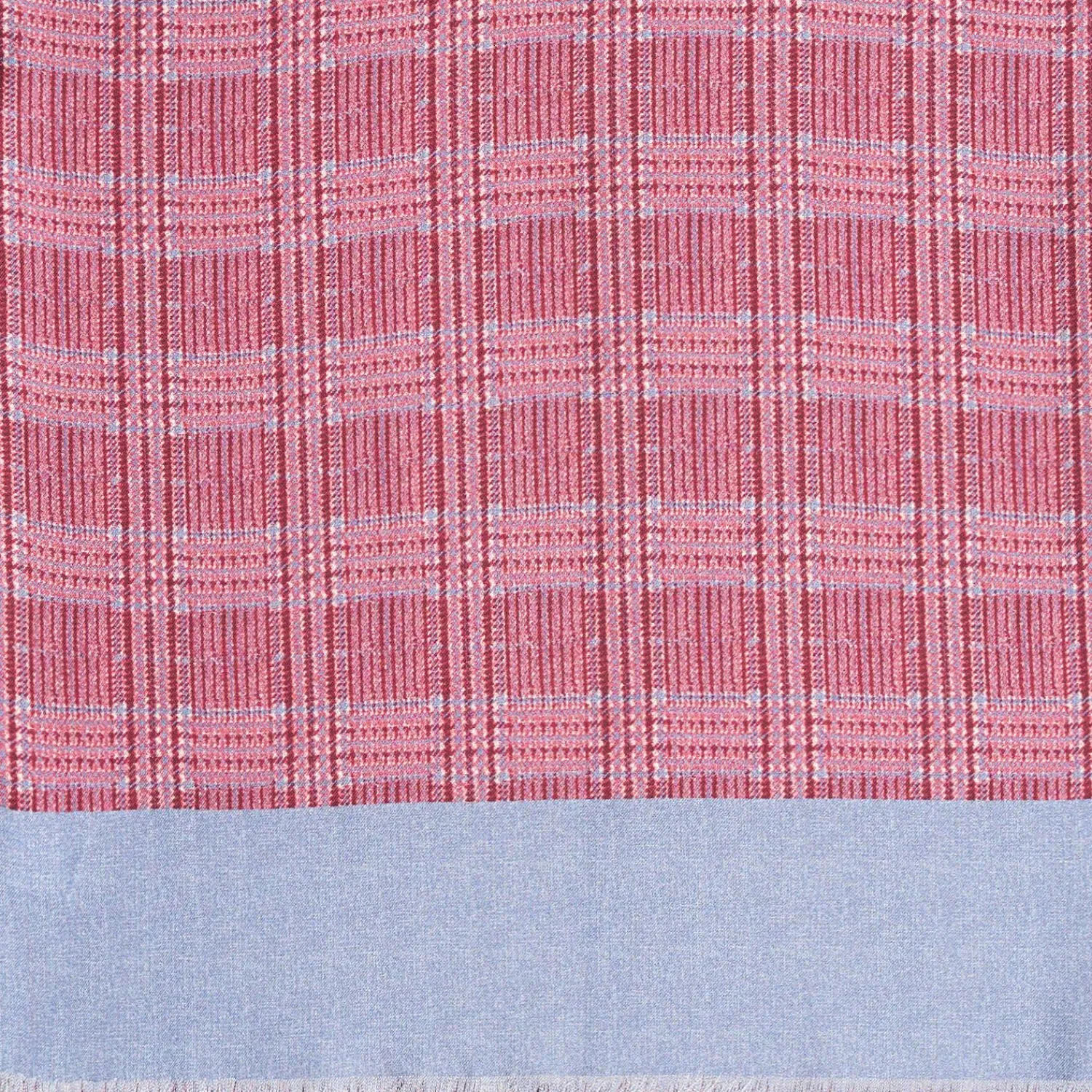 Light Blue And Burgundy Double Silk Scarf>E.Marinella Hot