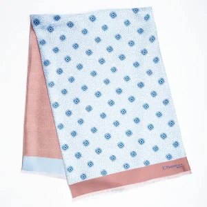 Light Blue And Pink Double Silk Scarf>E.Marinella Sale
