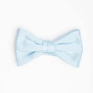 Light Blue Pre-Knotted Silk Bowtie - Solid Color>E.Marinella Shop