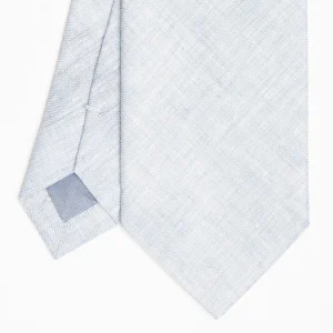 Light Blue Sartorial Linen Tie Solid Color>E.Marinella Cheap
