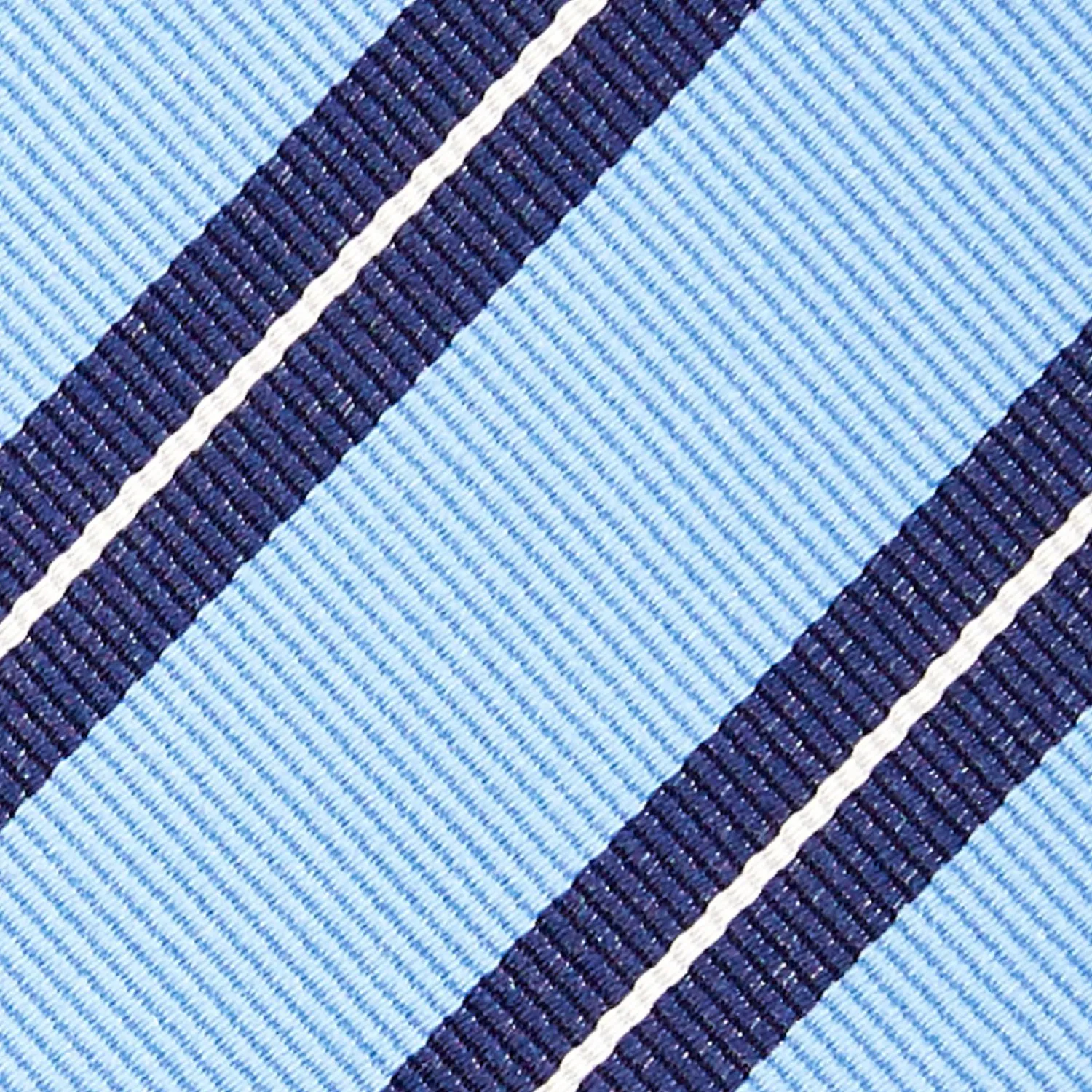 Light Blue Sartorial Striped Silk Tie>E.Marinella Outlet