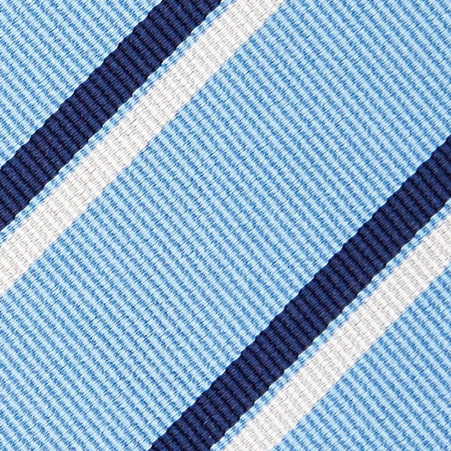Light Blue Sartorial Striped Silk Tie>E.Marinella New