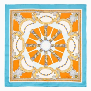 Light Blue Silk Scarf 90 - Santa Chiara Cloister>E.Marinella Best Sale