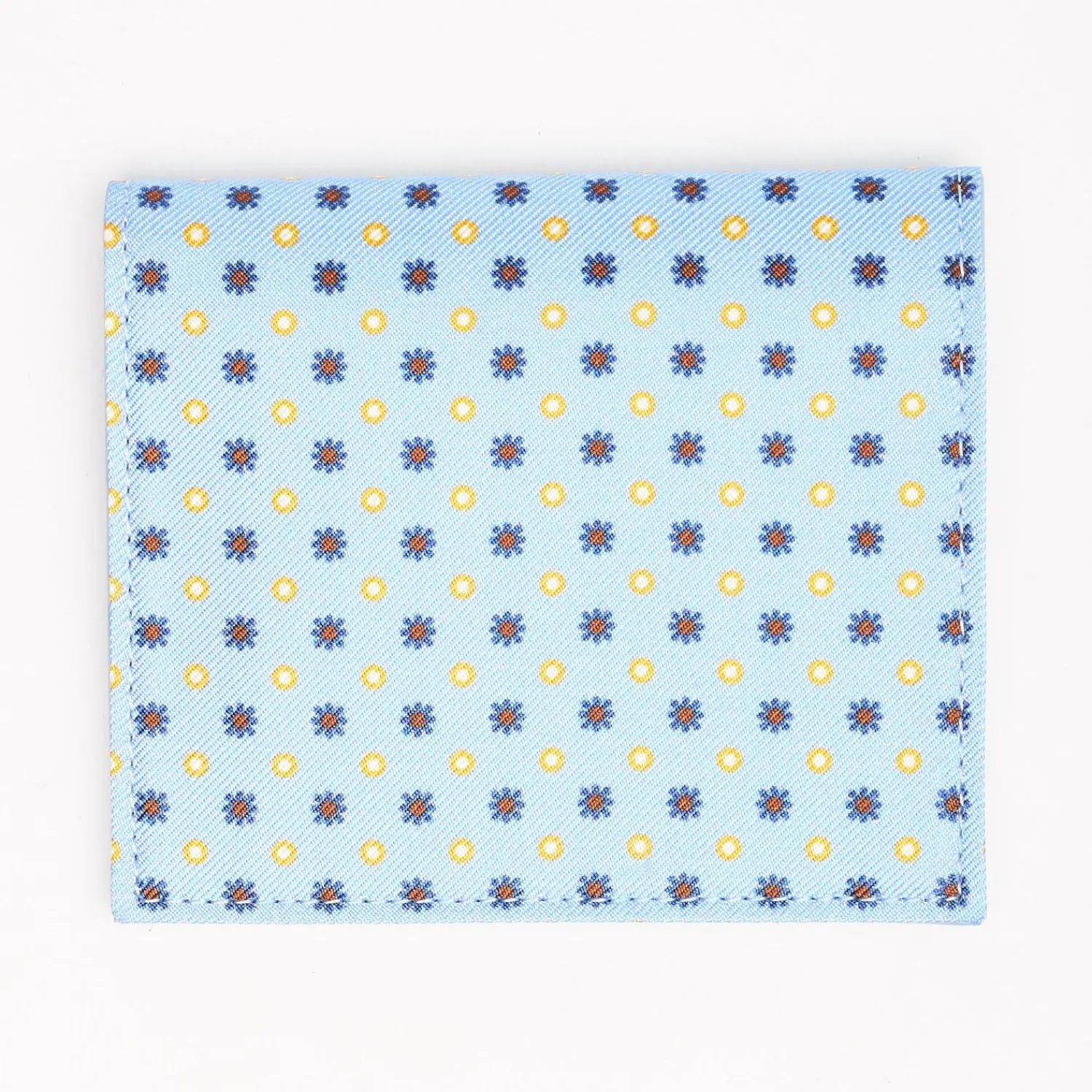 Light Blue Small Wallet In Silk And Leather>E.Marinella Online