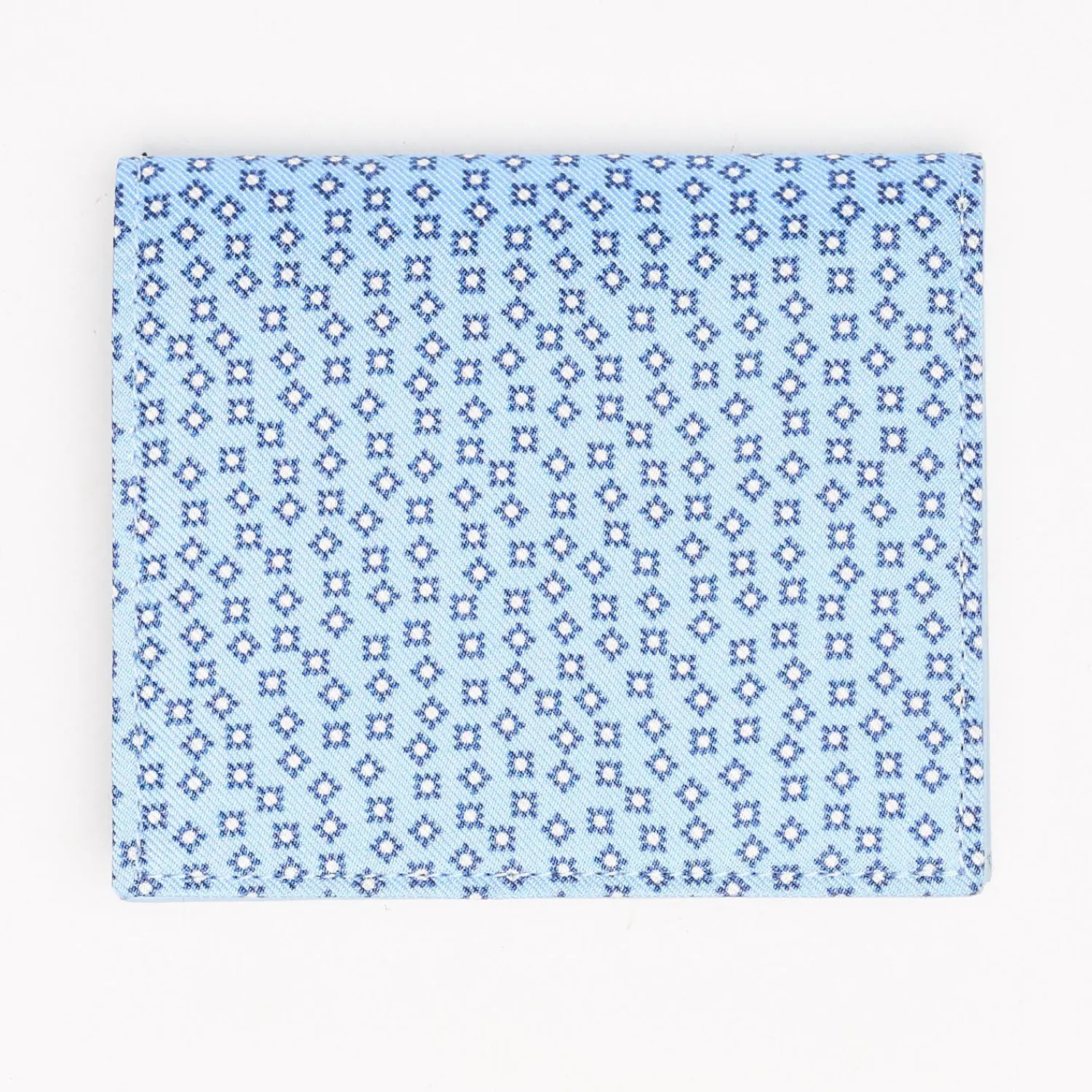 Light Blue Small Wallet In Silk And Leather>E.Marinella Outlet