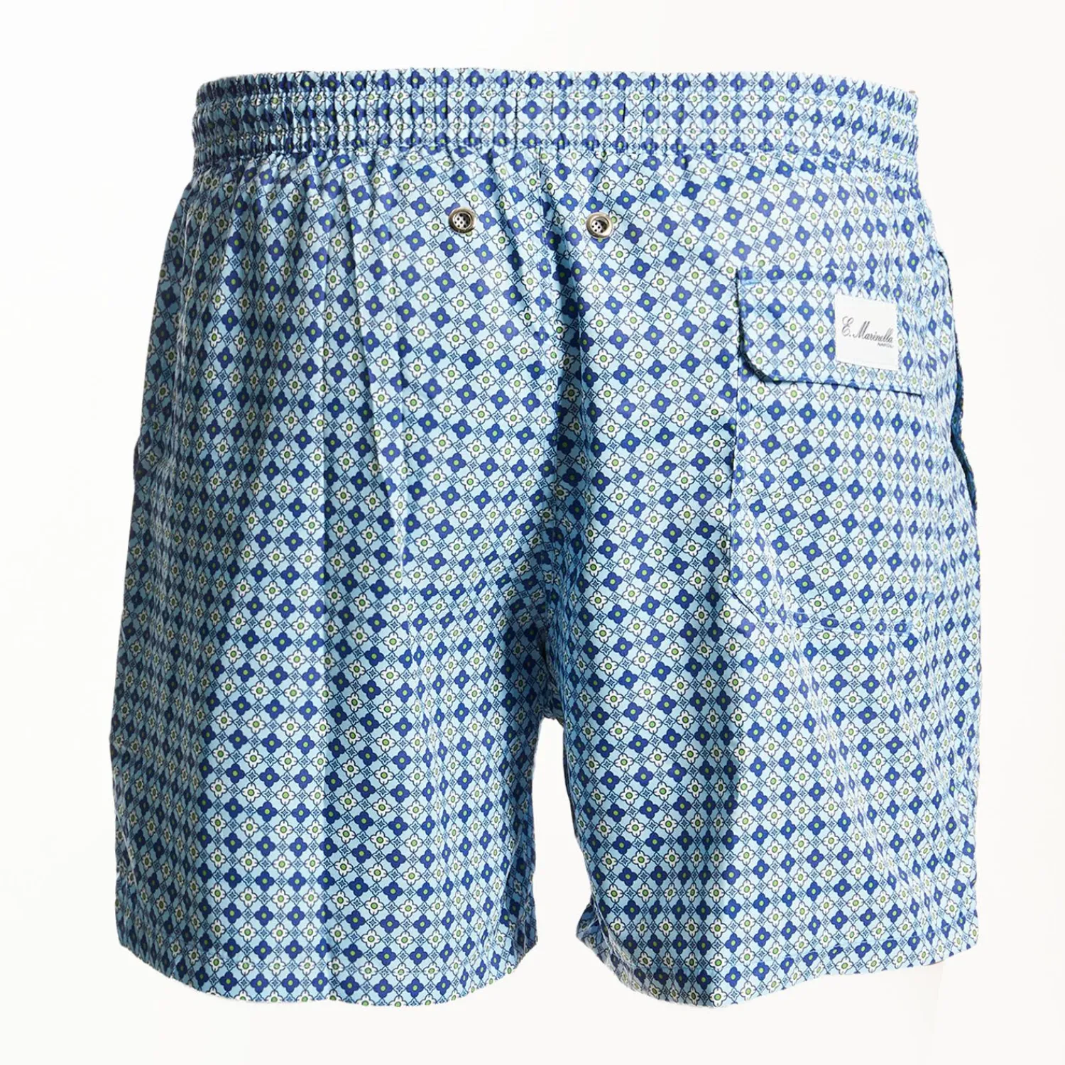 Light Blue Swim Shorts - Large Patterns>E.Marinella Hot