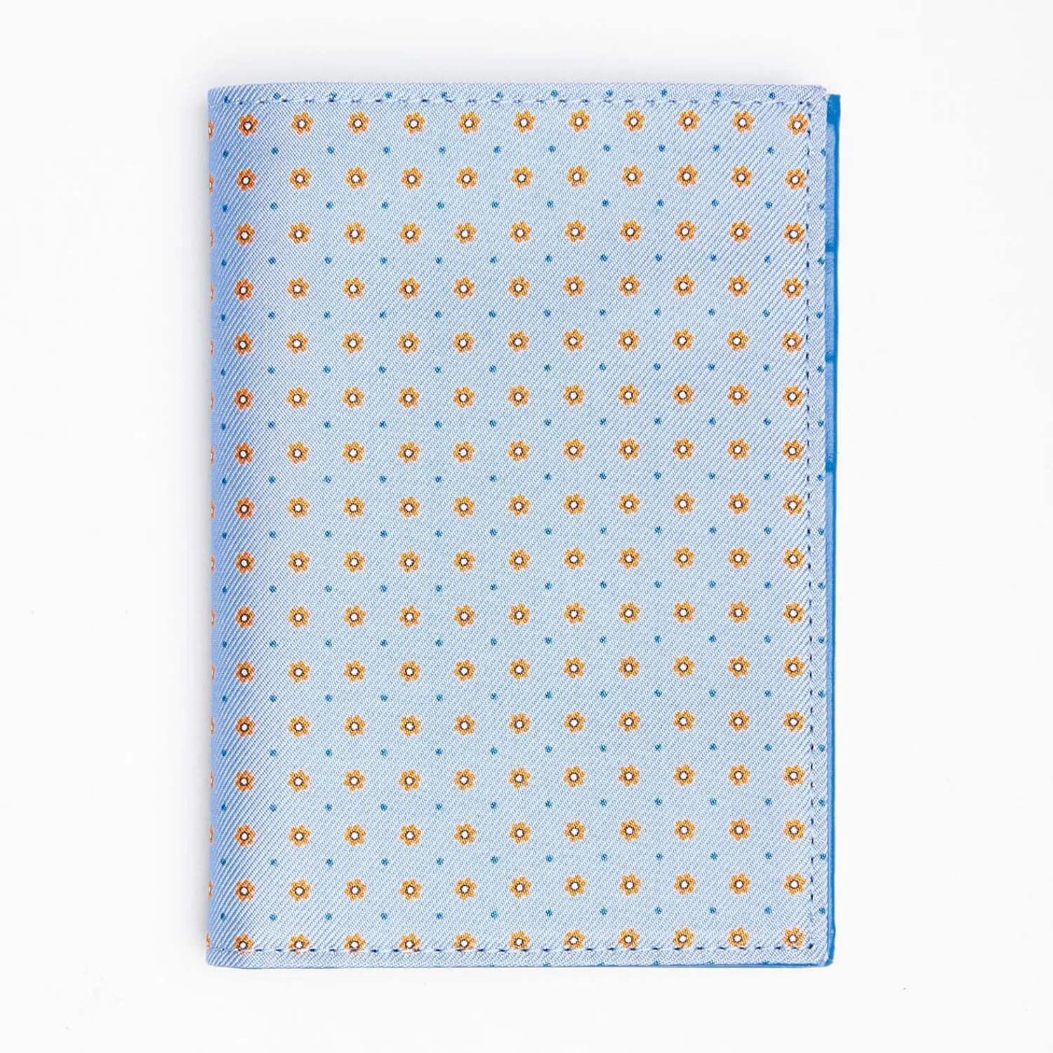 Light Blue Vertical Wallet In Silk And Leather>E.Marinella Cheap