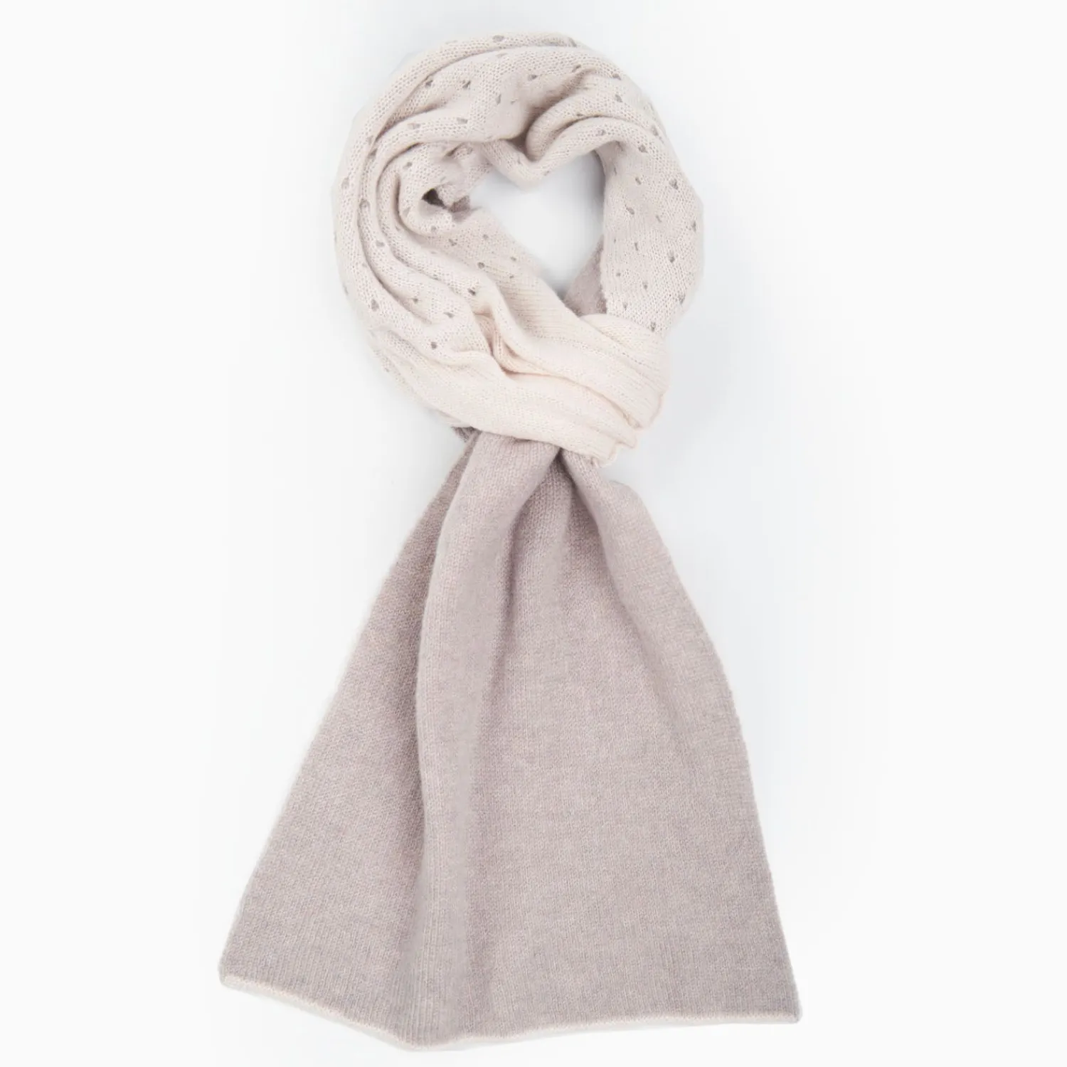 Light Brown And Beige Dots Cashmere Neck Warmer>E.Marinella Flash Sale