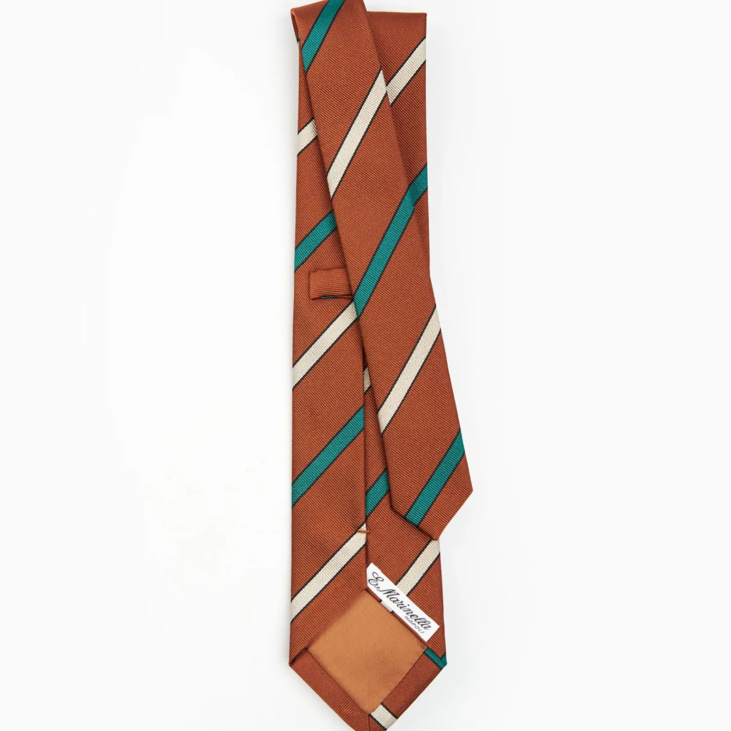 Light Brown Sartorial Striped Tie>E.Marinella Hot
