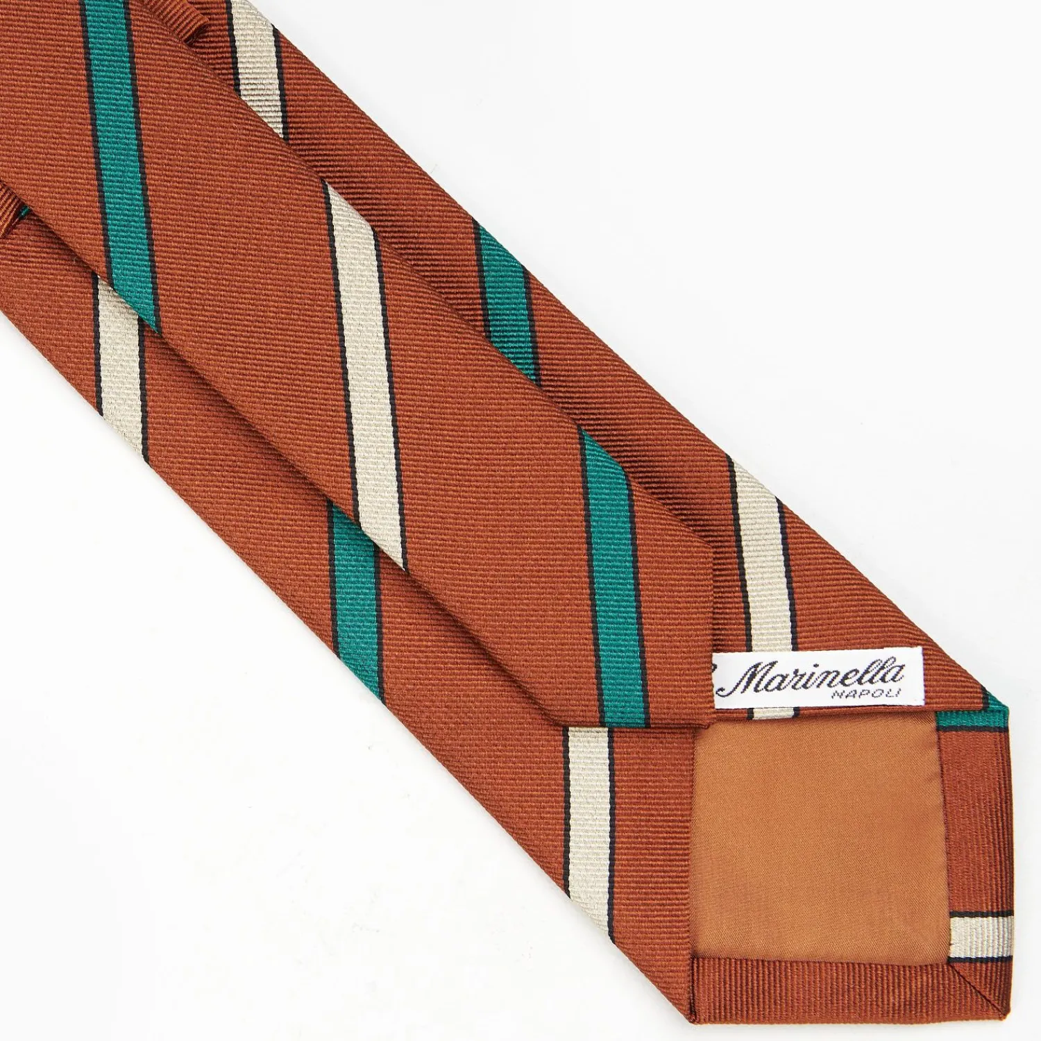 Light Brown Sartorial Striped Tie>E.Marinella Hot
