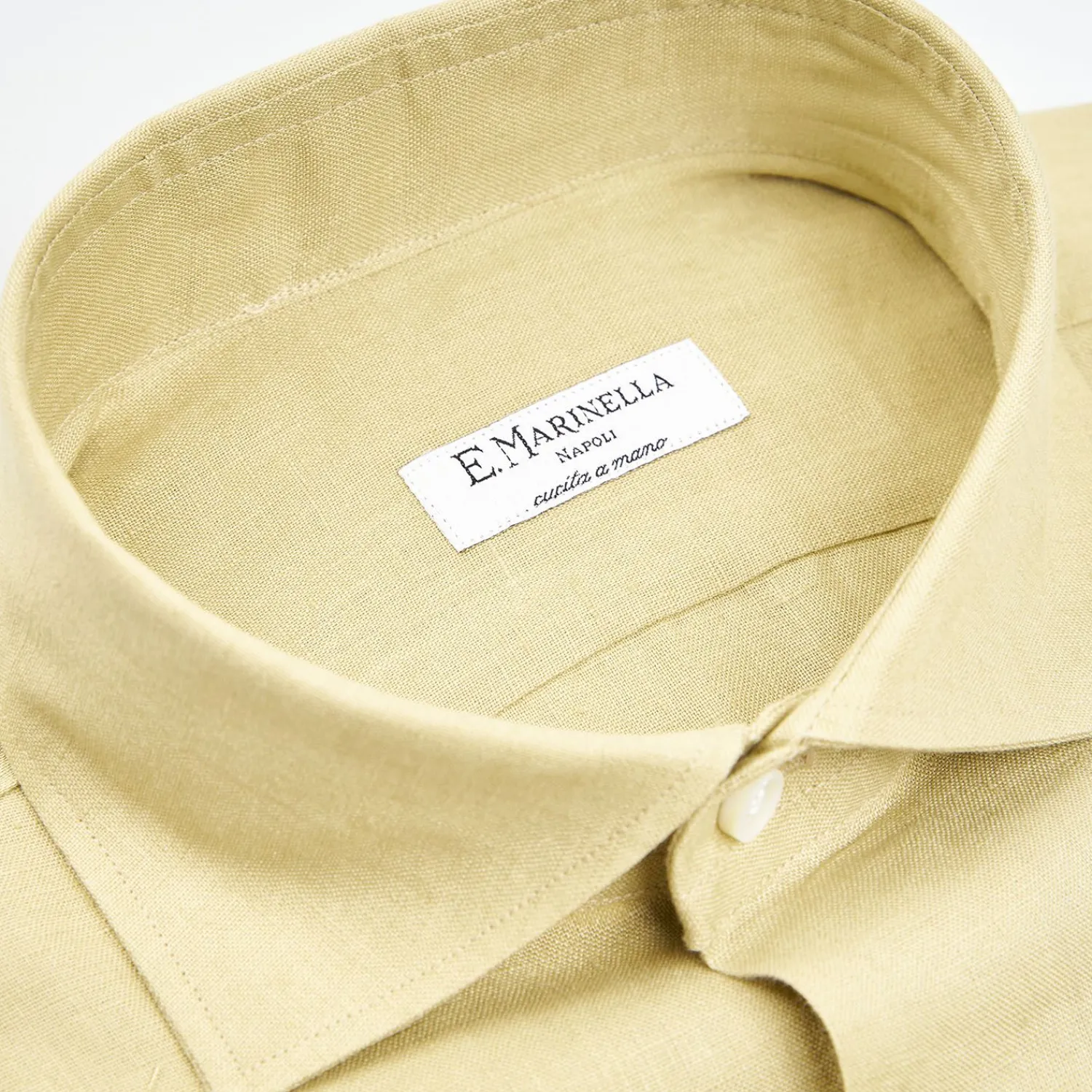 Light Green Linen Shirt>E.Marinella Hot