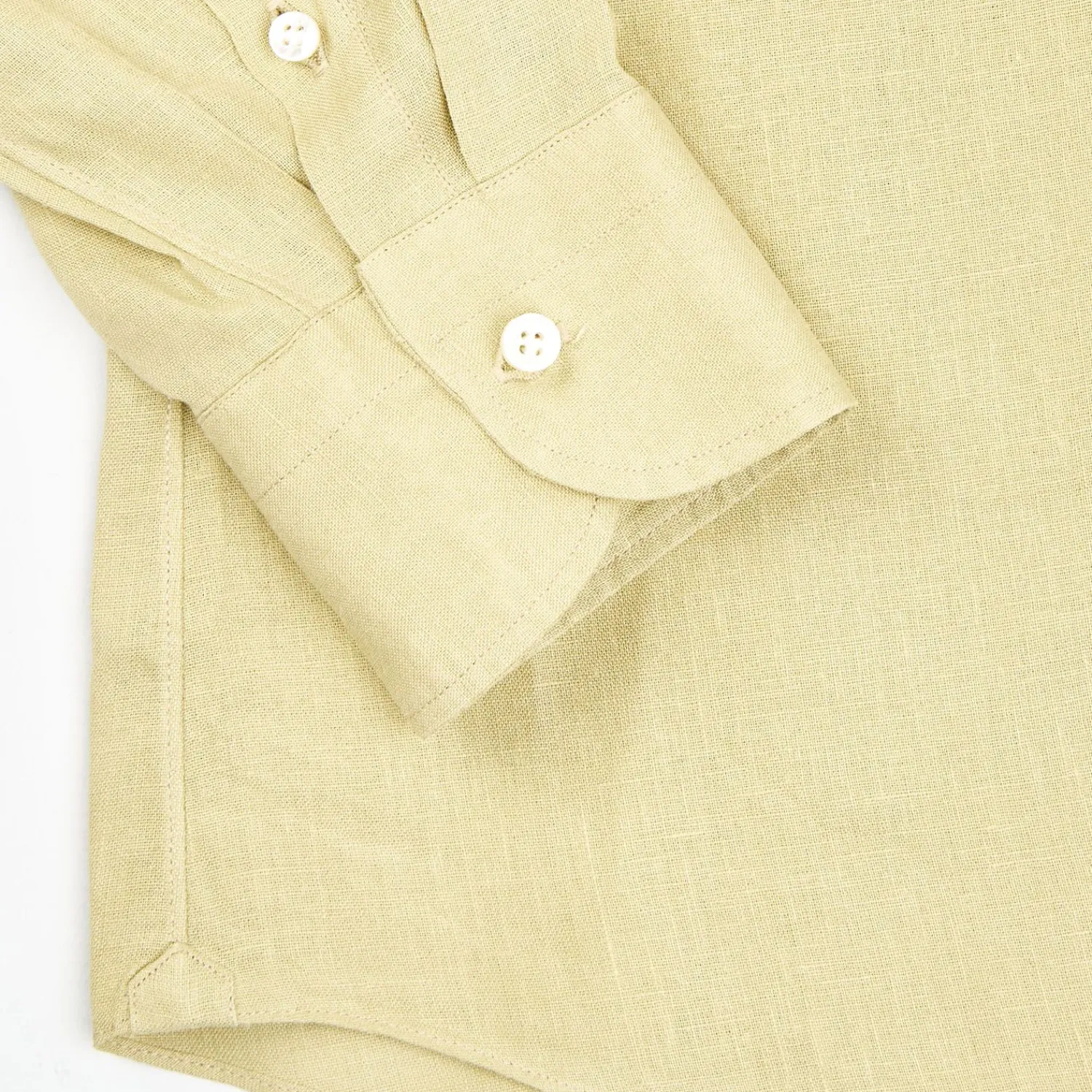 Light Green Linen Shirt>E.Marinella Hot