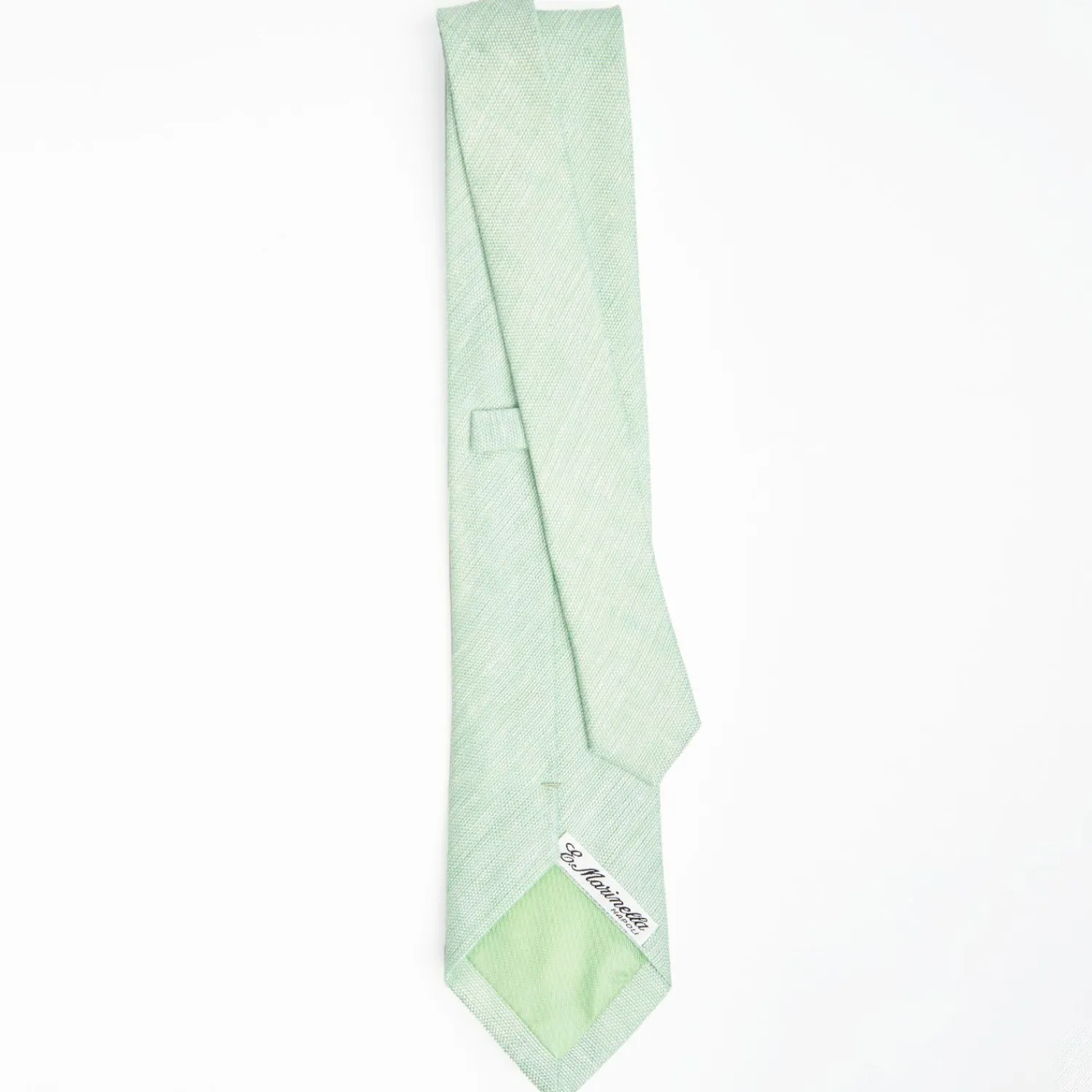 Light Green Sartorial Linen Tie Solid Color>E.Marinella Best