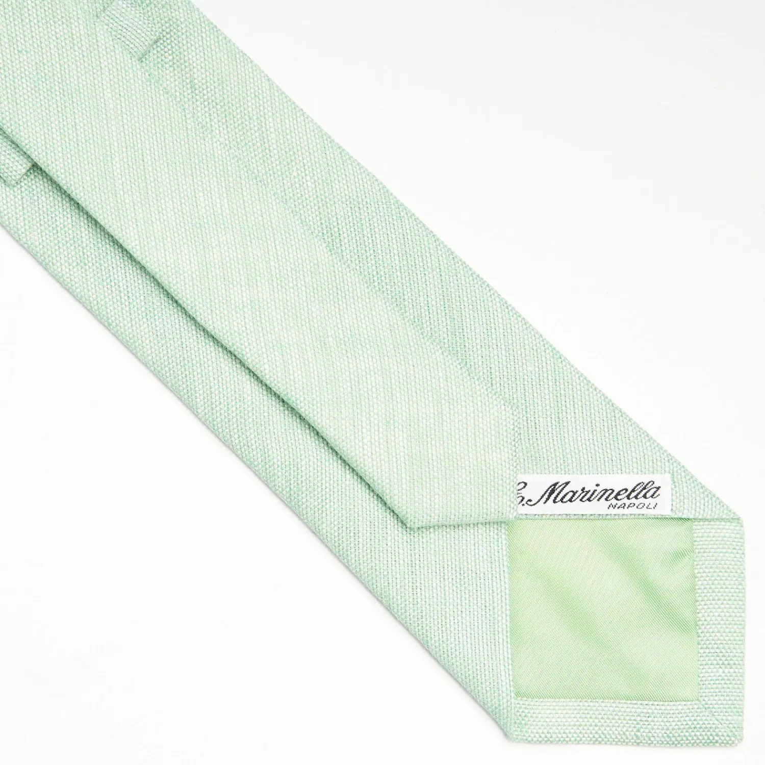 Light Green Sartorial Linen Tie Solid Color>E.Marinella Best