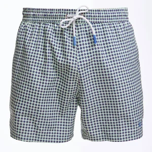 Light Green Swim Short - Small Flower Pattern>E.Marinella Discount