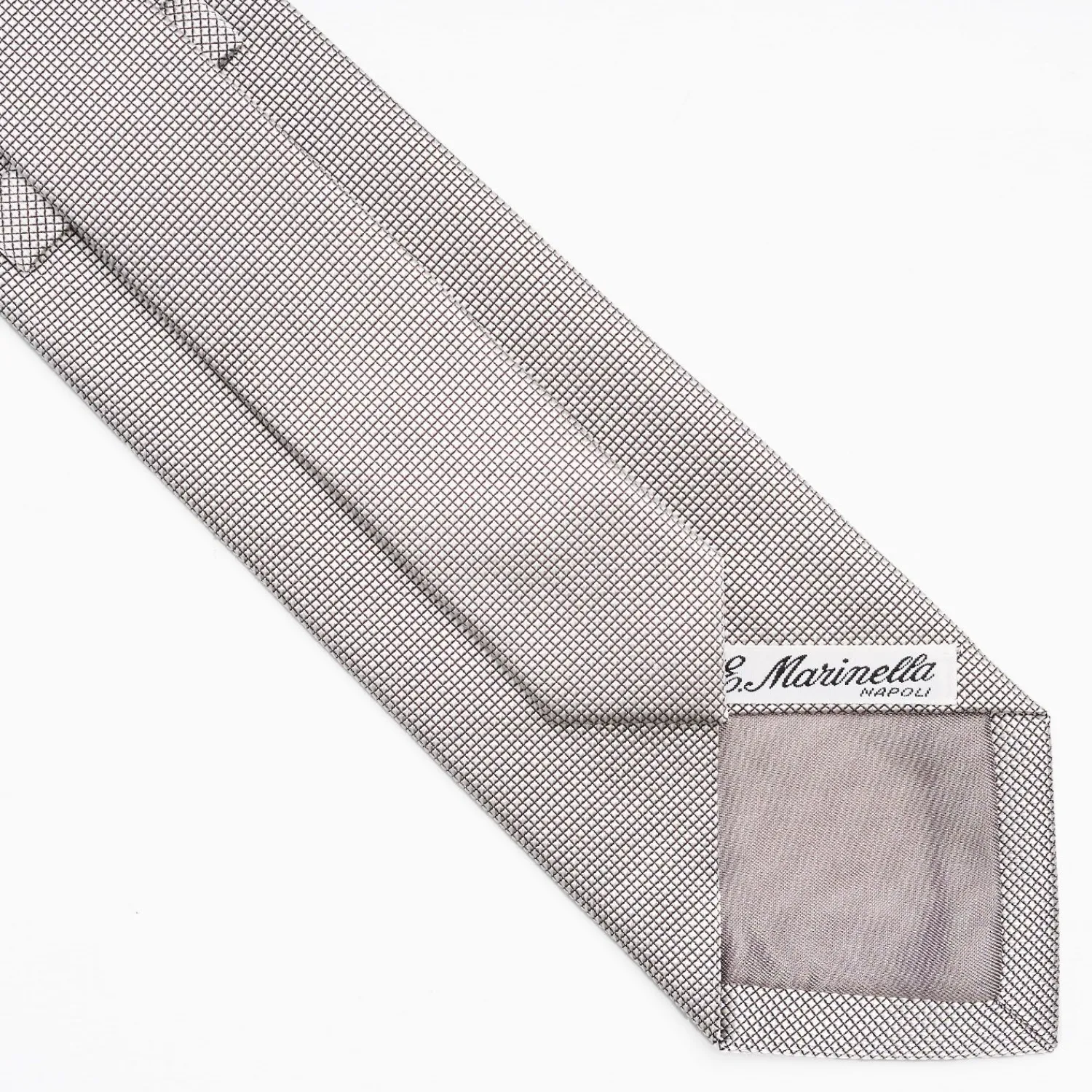 Light Grey Ceremonial Jacquard Silk Tie>E.Marinella Hot