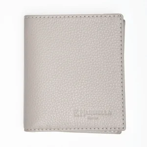 Light Grey Hammered Leather Small Wallet>E.Marinella Clearance