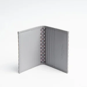 Light Grey Leather Folding Card Holder - 10 Compartments>E.Marinella Discount