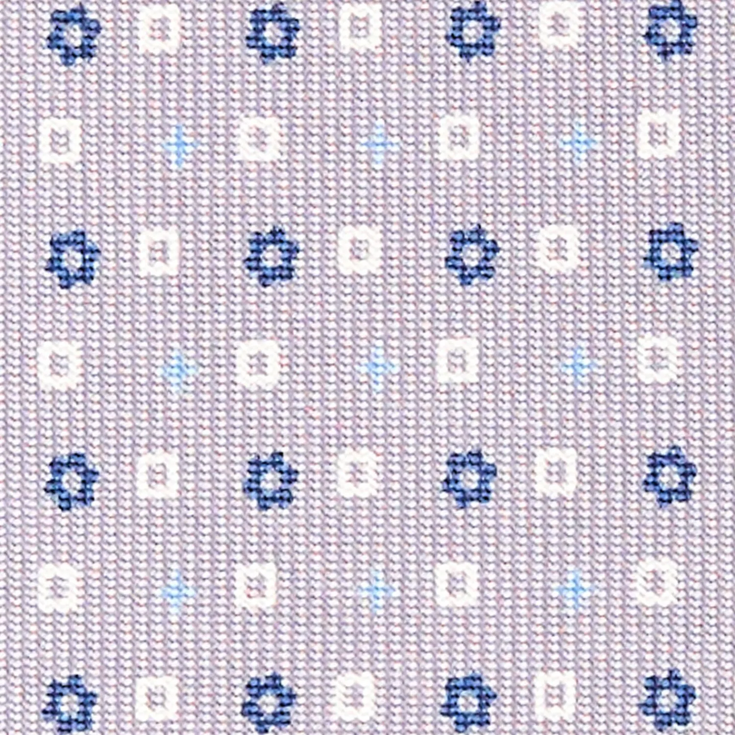 Light Grey Sartorial Classic Silk Tie - Small Flower Pattern>E.Marinella Hot
