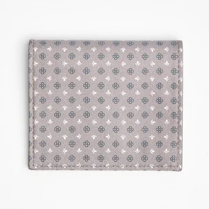 Light Grey Small Wallet In Silk And Leather>E.Marinella Discount